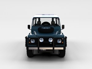 land rover defender 90 station wagon w interior re 3D मॉडल