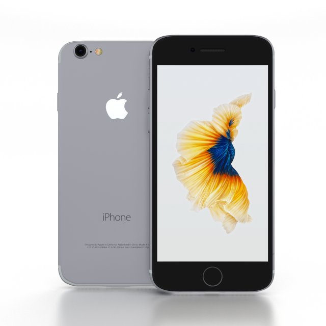 iphone 7 space gray 3D Model .c4d .max .obj .3ds .fbx .stl .blend 