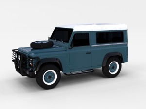 land rover defender 90 station wagon rev 3Dモデル