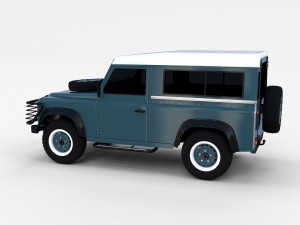 land rover defender 90 station wagon rev 3Dモデル