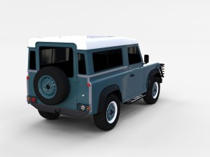 land rover defender 90 station wagon rev 3Dモデル