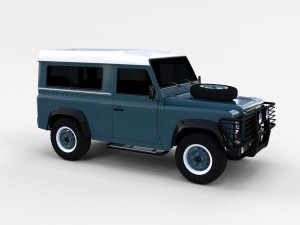 land rover defender 90 station wagon rev 3Dモデル