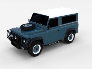 land rover defender 90 station wagon rev 3Dモデル