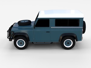 land rover defender 90 station wagon rev 3Dモデル