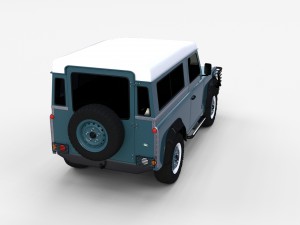 land rover defender 90 station wagon rev 3Dモデル