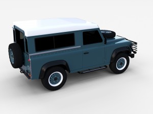 land rover defender 90 station wagon rev 3Dモデル