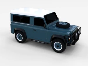 land rover defender 90 station wagon rev 3D Model