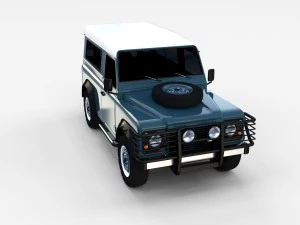 land rover defender 90 station wagon rev 3D Model