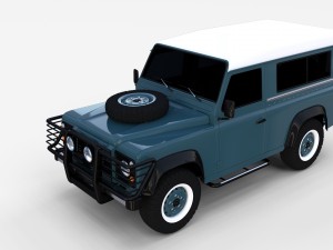 land rover defender 90 station wagon rev 3Dモデル