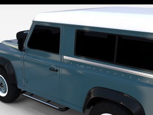 land rover defender 90 station wagon rev 3Dモデル