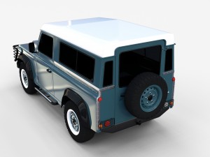 land rover defender 90 station wagon rev 3Dモデル