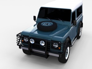 land rover defender 90 station wagon rev 3Dモデル