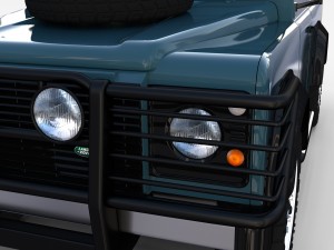 land rover defender 90 station wagon rev 3Dモデル