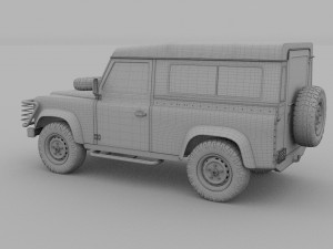 land rover defender 90 station wagon rev 3Dモデル