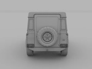 land rover defender 90 station wagon rev 3D Model