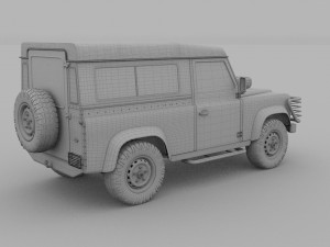 land rover defender 90 station wagon rev 3Dモデル