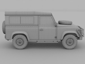 land rover defender 90 station wagon rev 3Dモデル