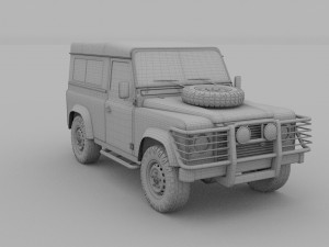 land rover defender 90 station wagon rev 3Dモデル