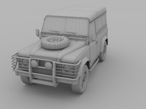 land rover defender 90 station wagon rev 3Dモデル