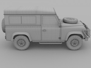 land rover defender 90 station wagon rev 3Dモデル