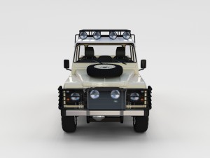 full land rover defender 110 double cab pick up re Model 3D
