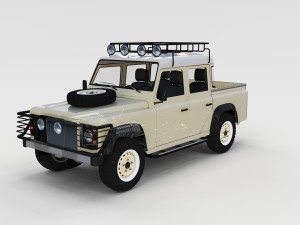 full land rover defender 110 double cab pick up re Model 3D