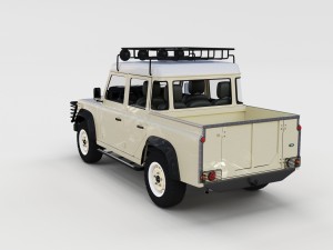 full land rover defender 110 double cab pick up re Model 3D