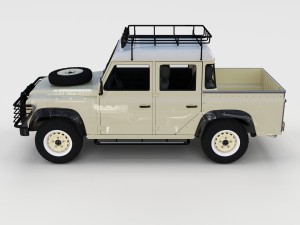 full land rover defender 110 double cab pick up re Model 3D