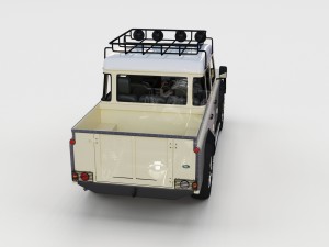 full land rover defender 110 double cab pick up re Model 3D