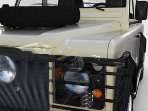full land rover defender 110 double cab pick up re Model 3D