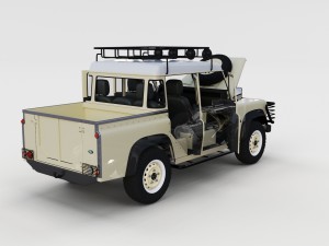full land rover defender 110 double cab pick up re Model 3D
