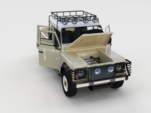full land rover defender 110 double cab pick up re Model 3D