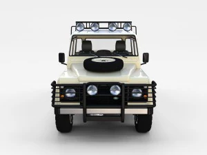 land rover defender 110 double cab pick up winter 3D Model