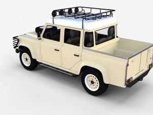 land rover defender 110 double cab pick up winter 3D Model