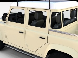 land rover defender 110 double cab pick up winter 3D Model