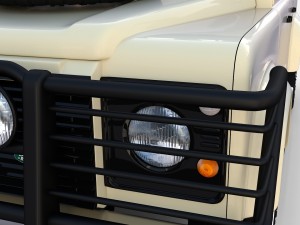 land rover defender 110 double cab pick up winter 3D Model