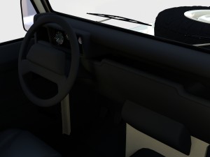 land rover defender 110 double cab pick up winter 3D Model