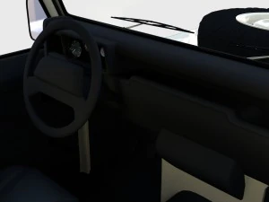 land rover defender 110 double cab pick up winter 3D Model