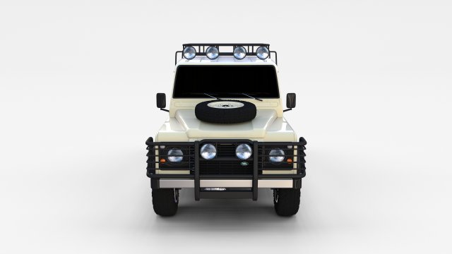 land rover defender 110 double cab pick up rev 3D 模型 .c4d .max .obj .3ds .fbx .stl .blend 