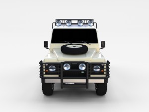 land rover defender 110 double cab pick up rev 3D Model