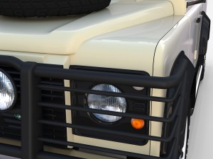land rover defender 110 double cab pick up rev 3D 模型