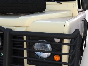 land rover defender 110 double cab pick up rev 3D 模型