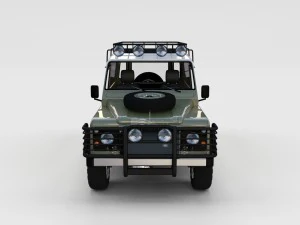 повний Land Rover defender 110 hard top rev 3D Модель