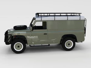 full land rover defender 110 hard top rev 3D Model