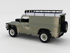 full land rover defender 110 hard top rev 3D 모델
