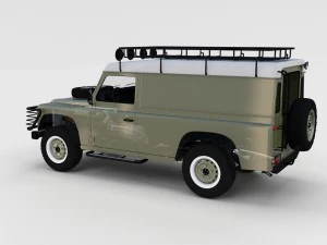 full land rover defender 110 hard top rev 3D Model