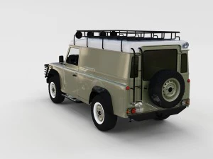 full land rover defender 110 hard top rev 3D Model