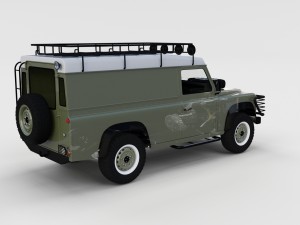 full land rover defender 110 hard top rev 3D 모델