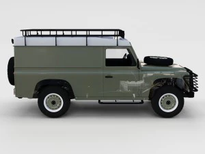full land rover defender 110 hard top rev 3D Model