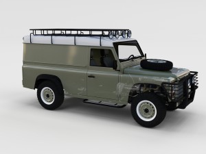 full land rover defender 110 hard top rev 3D 모델
